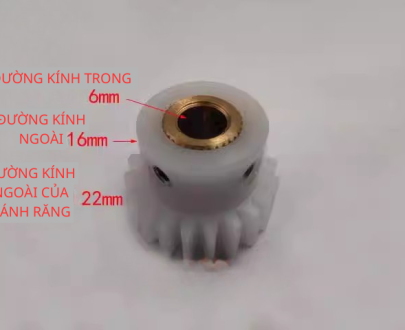 Bánh răng nhựa Seibu 22 × 16 × 6 mm