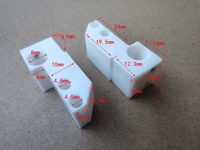 Seibu Automatic Wire Threading Guide Holder 38L × 16H × 15D × 11D × Ø8 mm